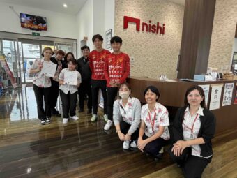 FC琉球の選手・スタッフの皆様にご来店いただきました